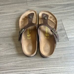 Birkenstock Dark Brown Thong Sandals